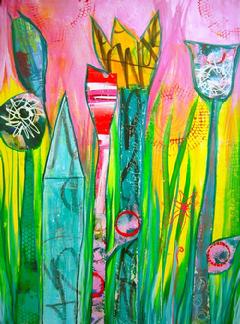 graffiti BOUQUET~colorful.monoprints.layers